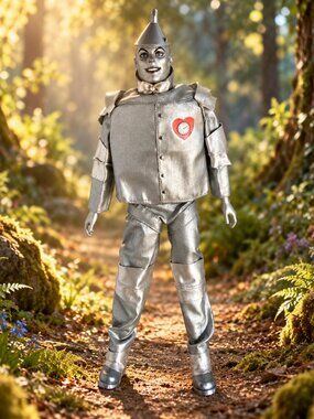 Mattel Barbie Collector Wizard of Oz Tin Man Doll Silver Costume 12in No Box